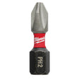 Milwaukee Shockwave Phillips #2 X 1 in. L Screwdriver Bit Steel 2 pk