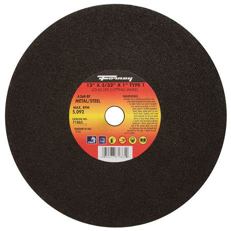 Forney 12 in. D X 1 in. Aluminum Oxide Metal Cutting Wheel 1 pc