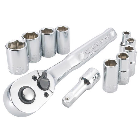 Craftsman 1/4 in. drive SAE 6 Point Socket and Ratchet Set 11 pc