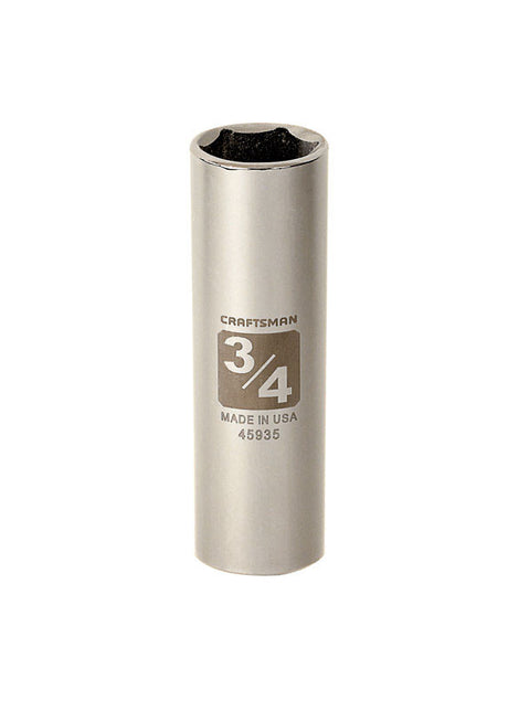 Craftsman 3/4 in. X 1/2 in. drive SAE 6 Point Deep Socket 1 pc