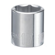 Craftsman 17 mm X 3/8 in. drive 6 Point Shallow Socket 1 pc