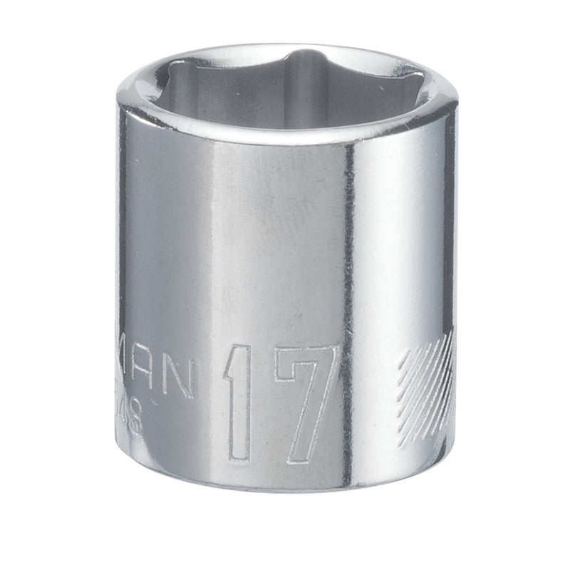 Craftsman 17 mm X 3/8 in. drive 6 Point Shallow Socket 1 pc