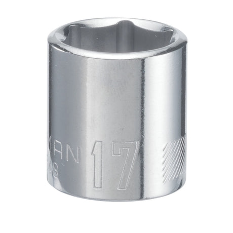 Craftsman 17 mm X 3/8 in. drive 6 Point Shallow Socket 1 pc