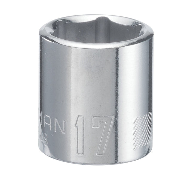 Craftsman 17 mm X 3/8 in. drive 6 Point Shallow Socket 1 pc