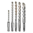 Milwaukee M/2 Carbide Tipped Hammer Bit Set SDS-Plus Shank 5 pc