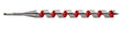 Milwaukee 1-1/4 in. D X 18 in. L Ship Auger Bit Hardened Steel 1 pc