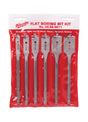 Milwaukee 6 in. L High Carbon Steel Universal Set Flat Boring Bit Hex Shank 6 pc