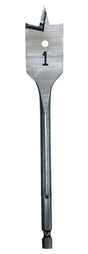 Milwaukee 1 in. X 6 in. L Heat-Treated Steel Flat Boring Drill Bit Quick-Change Hex Shank 1 pc