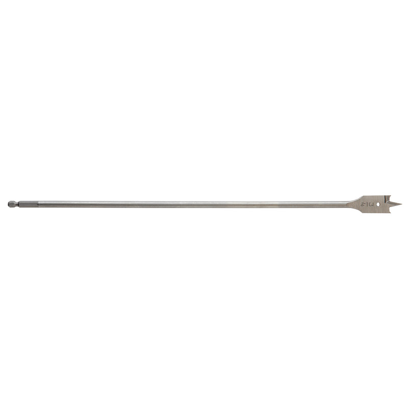 Milwaukee 3/4 in. X 16 in. L High Carbon Steel Flat Boring Bit Quick-Change Hex Shank 1 pc