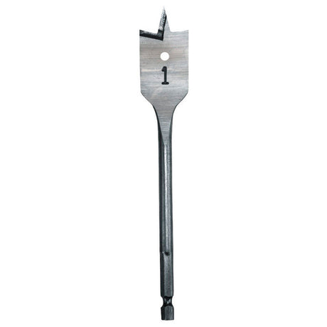 Milwaukee 9/16 in. X 6 in. L Heat-Treated Steel Flat Boring Drill Bit Quick-Change Hex Shank 1 pc