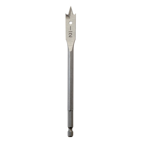Milwaukee 1/2 in. X 6 in. L Heat-Treated Steel Flat Boring Drill Bit Quick-Change Hex Shank 1 pc
