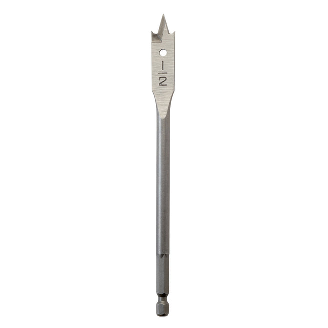 Milwaukee 1/2 in. X 6 in. L Heat-Treated Steel Flat Boring Drill Bit Quick-Change Hex Shank 1 pc
