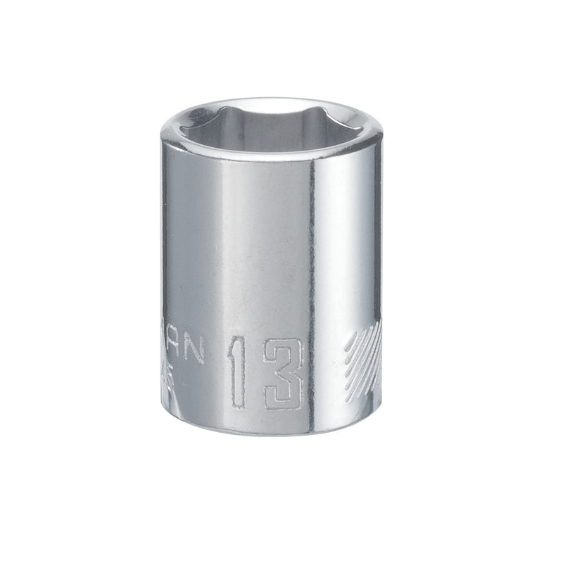 Craftsman 13 mm X 3/8 in. drive Metric 6 Point Standard Shallow Socket 1 pc