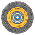 DeWalt 6 in. Fine Crimped/Knotted Wire Wheel Brush Carbon Steel 6000 rpm 1 pc
