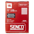 Senco 1 in. L X 16 Ga. Straight Strip Galvanized Finish Nails 2,000 pk