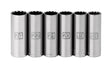 Craftsman 24 mm X 1/2 in. drive Metric 12 Point Standard Socket Set 6 pc