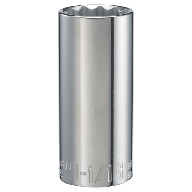 Craftsman 1-1/16 in. X 1/2 in. drive SAE 12 Point Deep Deep Socket 1 pc