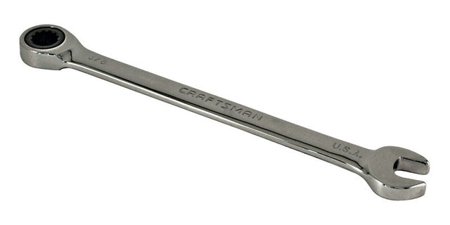 Craftsman 12 Point SAE Ratcheting Wrench 8.66 in. L 1 pc
