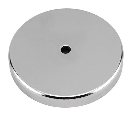 Magnet Source .18 in. L X 1.21 in. W Silver Round Base Magnet 10 lb. pull 2 pc