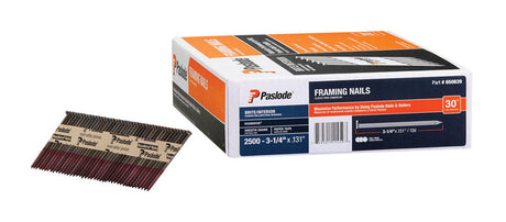 Paslode RounDrive 3-1/4 in. L X 18 Ga. Straight Strip Brite Framing Nails 30 deg 2500 pk