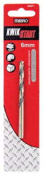 MIBRO 6 mm X 4 in. L High Speed Steel Metric Drill Bit Round Shank 1 pc