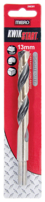 MIBRO 13 mm X 6 in. L High Speed Steel Metric Drill Bit Round Shank 1 pc