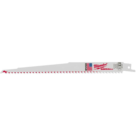 Milwaukee Sawzall 9 in. Bi-Metal Thin Kerf Reciprocating Saw Blade 5 TPI 1 pk