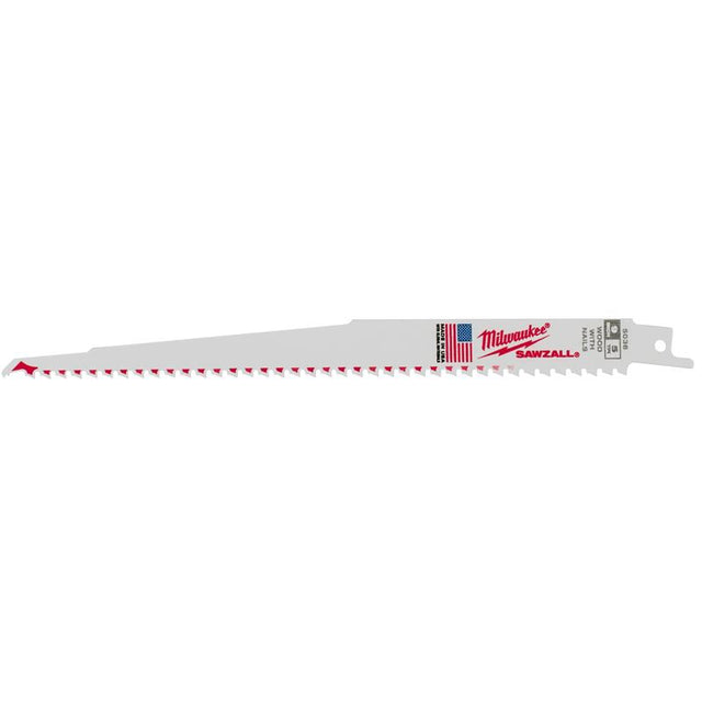 Milwaukee Sawzall 9 in. Bi-Metal Thin Kerf Reciprocating Saw Blade 5 TPI 1 pk