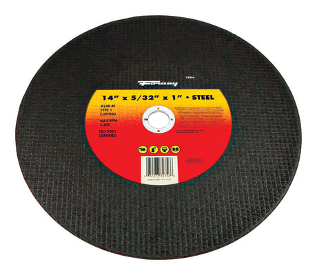 Forney 14 in. D X 1 in. Aluminum Oxide Metal Cutting Wheel 1 pc