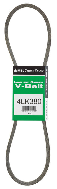 Mitsuboshi Super KB 4LK380 V-Belt 0.5 in. W X 38 in. L For Riding Mowers