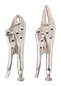 Home Plus 4-3/4 in. Carbon Steel Two Piece Locking Pliers Set