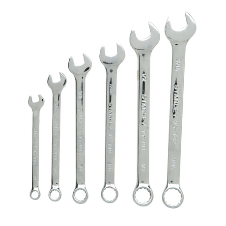 Stanley SAE Wrench Set Assorted in. L 6 pc