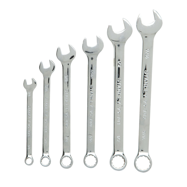 Stanley SAE Wrench Set Assorted in. L 6 pc