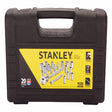 Stanley Assorted in. X 1/4 in. drive SAE 6 Point Socket Set 20 pc