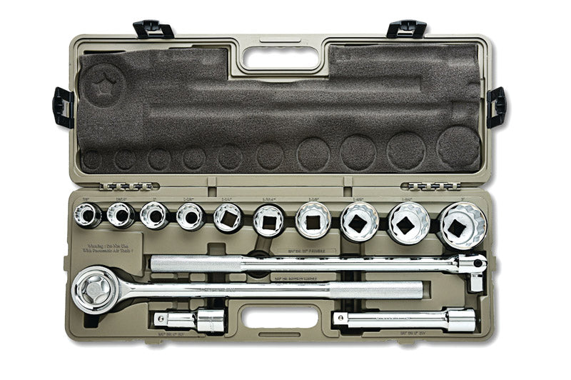 Crescent 3/4 in. drive SAE 6 and 12 Point Mechanics Tool Set 14 pc