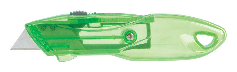 Home Plus Retractable Utility Knife Green 1 pc