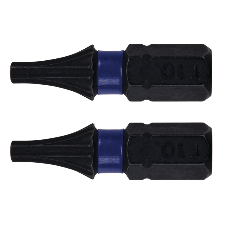 Irwin Impact Performance Series Torx T10 X 1 in. L Insert Bit Steel 2 pc