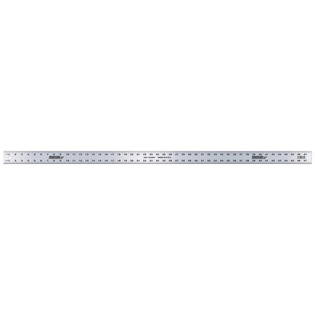 Johnson 48 in. L X 2 in. W Aluminum Heavy Duty Straight Edge SAE