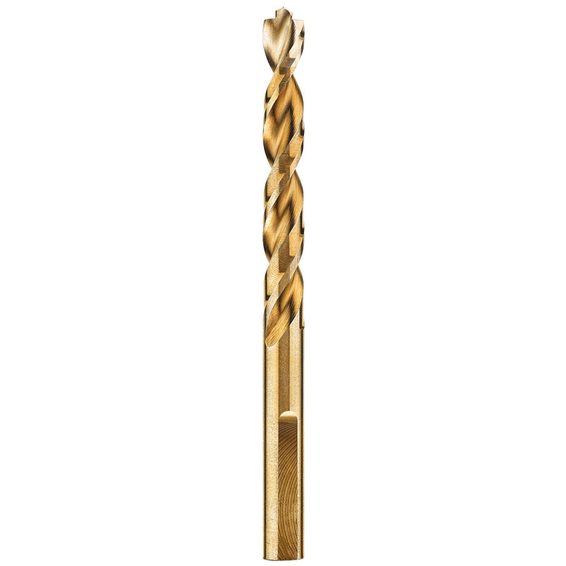 DeWalt 3/8 in. X 5 in. L Cobalt Steel Pilot Point Drill Bit Round Shank 1 pc
