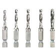 DeWalt Steel SAE Drill and Tap Bit Set 5 pc