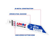 LENOX METALWOLF 6 in. Bi-Metal WAVE EDGE Reciprocating Saw Blade 14 TPI 1 blade
