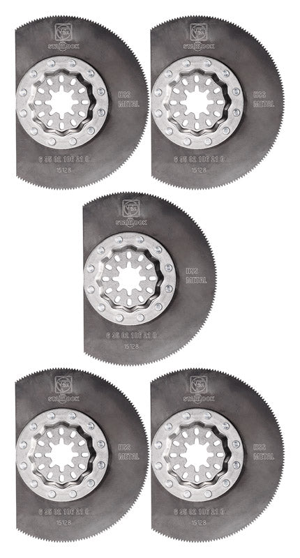 Fein Starlock 3-3/8 in. X 3-3/8 in. L High Speed Steel Segment Saw Blade 5 pk
