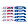LENOX METALWOLF 9 in. Bi-Metal WAVE EDGE Reciprocating Saw Blade 14 TPI 5 pk