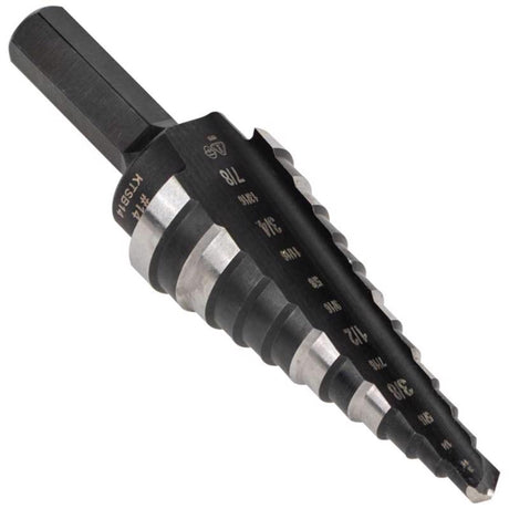 Klein Tools High Speed Steel Step Drill Bit Hex Shank 1 pc