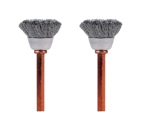 Dremel 1/2 in. X 1.75 in. L Stainless Steel Brush 2 pk