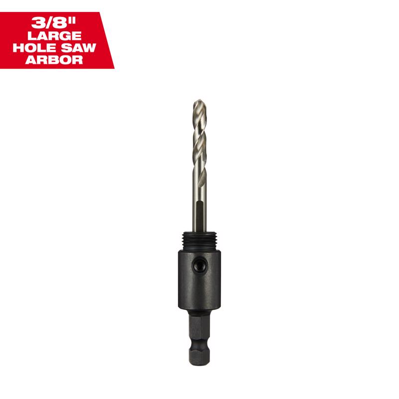 Milwaukee Hardened Steel Basic Hole Saw Arbor 1 pk
