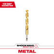 Milwaukee Shockwave 13/32 in. X 4.8 in. L Titanium Red Helix Drill Bit Hex Shank 1 pc