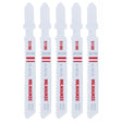 Milwaukee 3 in. Bi-Metal T-Shank Metal cutting Jig Saw Blade 14 TPI 5 pk