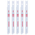 Milwaukee 3-5/8 in. Bi-Metal U-Shank Metal cutting Jig Saw Blade 14 TPI 5 pk