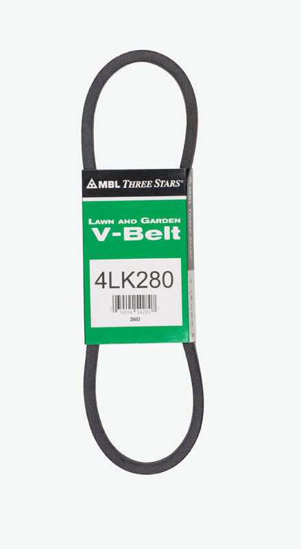 Mitsuboshi Super KB 4LK280 V-Belt 0.5 in. W X 28 in. L For Riding Mowers